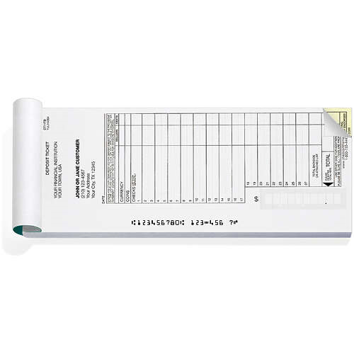Book Bound Deposit Tickets