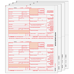 1099-NEC Laser 4 Part Tax Forms Set
