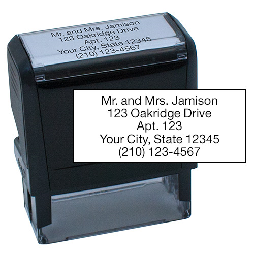 Self-Inking 5 Line Stamp