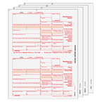 1099-MISC Laser 4 Part Tax Forms Set